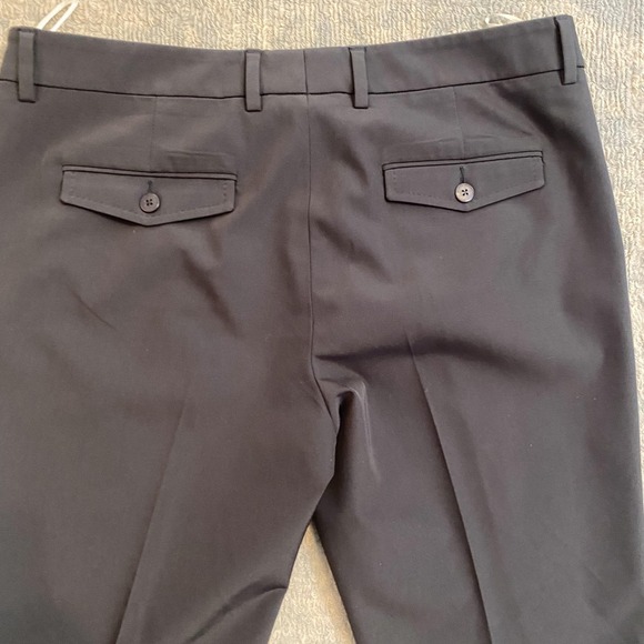 Incotex Pants Mens 32x30 Gray Slim Stretch Dress Trousers Cuffed Flat Front - Picture 13 of 15